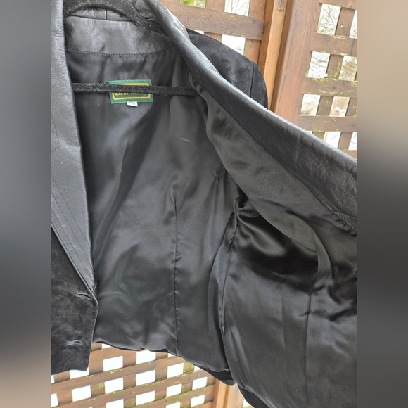 Vintage Leather & Suede Blazer - Picture 11 of 12